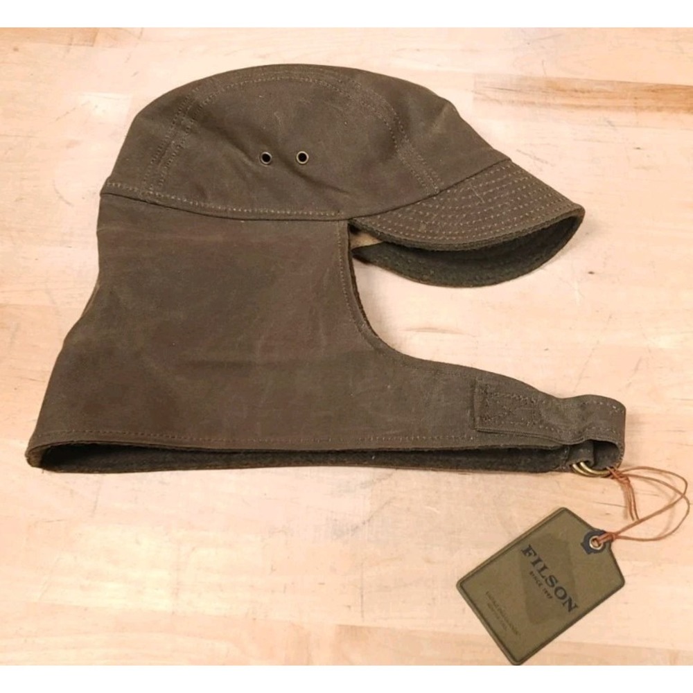 Filson Wildfowl Tin Cloth Hat Cap Otter Green Adult Small USA Made NEW
